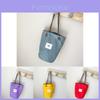 Lovely Kids Canvas Shoulder Bag For Girls With Alphabet Design And Spacious Capacity