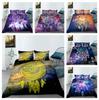 3D Star Sky Dream Catching Net Bedding Set Dream Butterfly Pattern Quilt Cover Pillow Case 2 or 3 Pieces Soft and Comfortable Home Decoration