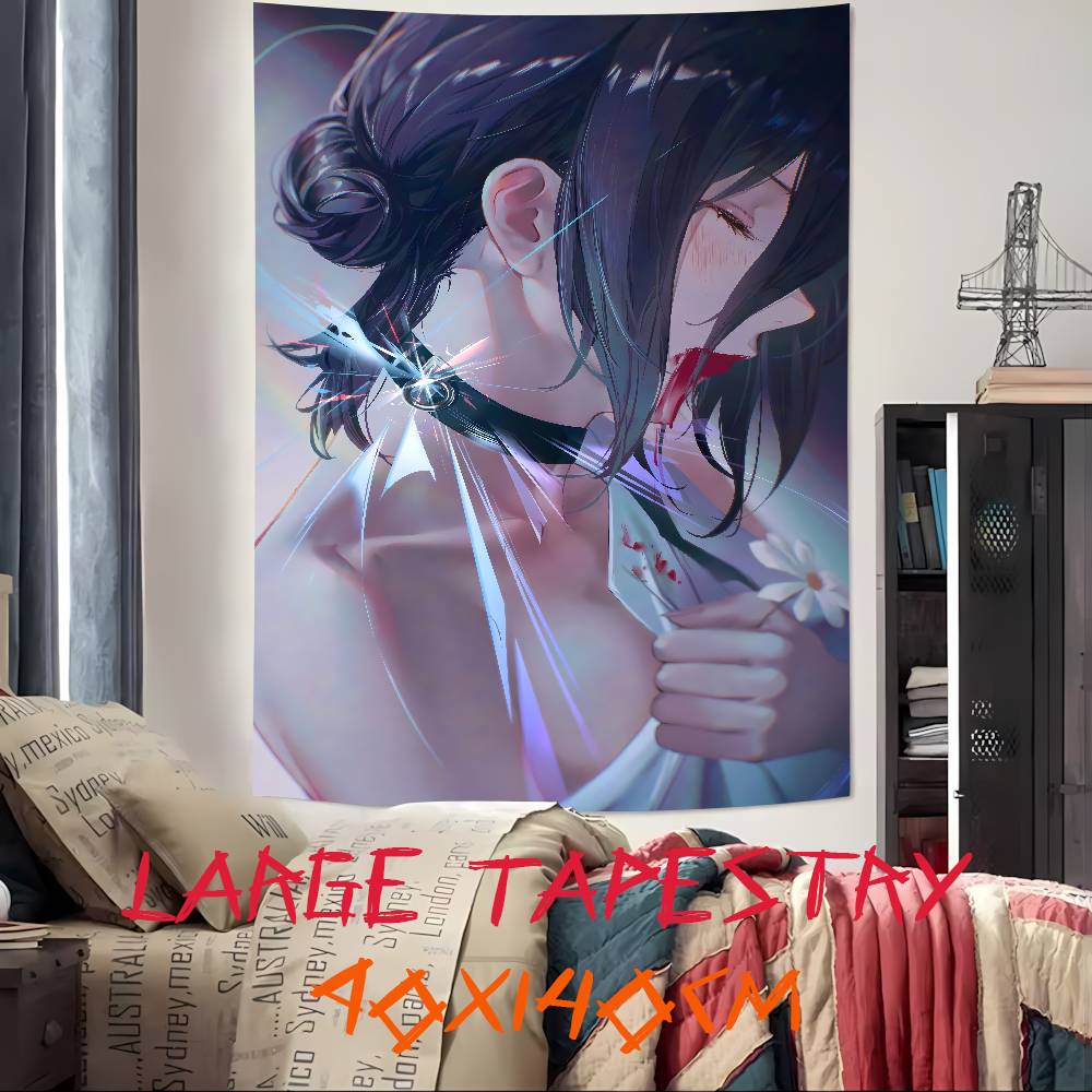 New Movie Pretty Hot Girl Reze Tapestry Decoration Bedroom Dormitory Background Cloth Holiday Home Living Room Club Tapestry