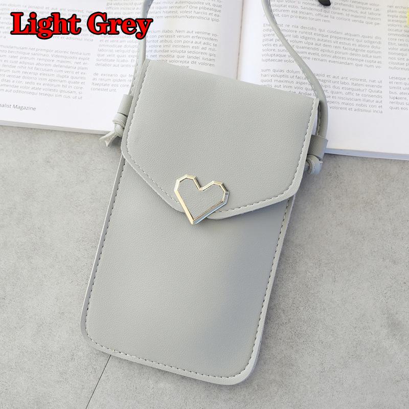1pc Cute Leather Touch Screen Purse Handbag Shoulder Bags Mobile Phone Bag Retro Crossbody Gift