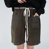 ANALOGBASS Corduroy Half Pants Khaki