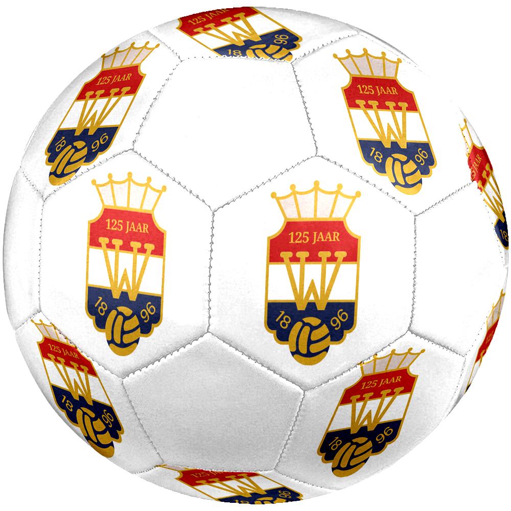 Willem II Tilburg Size5 Soccer Ball, Colorful, Suitable for All Ages, Machine-stitched, PVC Material, Competition Grade,durable and High Bounce