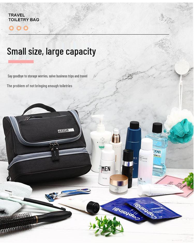 Multifunktionale Reise-Make-up- & Toilettenartikel-Tasche, Nass-/Trocken-Trennung, Großes Fassungsvermögen, Tragbar, Aufhängbar, Mehrfarbige Optionen