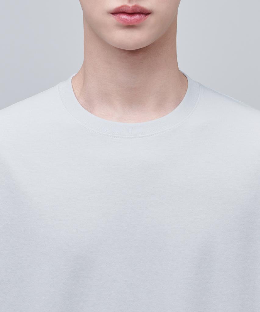 MUSINSA STANDARD [Cooltandard] Basic Crew Neck T-Shirt [Ash Gray]