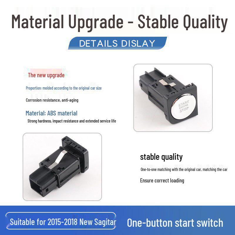L16D959839: Compatible with Volkswagen New Sagitar 2015-2018 Models for One-Button Start Ignition Switch.