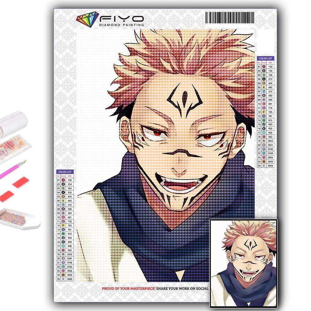 5D DIY Diamond Painting Anime Jujutsu Kaisen Cross Stitch Diamond Art Embroidery  Mosaic Home Deco