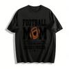 Football Mom Graphic Tee Louder And Prouder Than Normal Mom Pure Cotton T-shirt