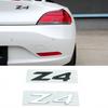 3D ABS Adhesive Chrome Black Car Rear Trunk Badge Decal For Z4 E85 E89 G29 Z4 Logo Emblem Letters Sticker Auto Accessories