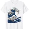 The Great Wave of Cats Japanese Art T-Shirt T-Shirt