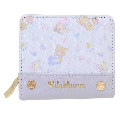 Sanrio Luipaardprint Portemonnee met Rilakkuma Design Drie Leer