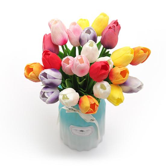 5 ks Simulovaný tulipán 34cm Umělý tulipán Falešné květiny Umělý tulipán Velkoobchod Dárek ke Dni matek do vázy Domov Kuchyně Svatba Jarní párty Dekorace