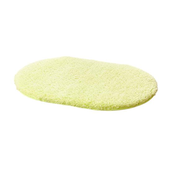 Oval Bath Mat Thick Super Absorbent Plush Area Rug Shaggy Carpet Anti-Slip Backing Machine Washable Soft Bathroom Floor Mat