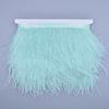 10 Mètres Plumes d'Autruche Colorées sur Passepoil Ruban 8-10 cm Franges de Jupe sur Bande Garnitures Plumes d'Autruche Garnitures de Couture Décoration