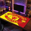 Manchester United FC Theme Pattern Mouse Pad, Soccer Logo Design XXL Gaming Desk Mat Non-Slip Computer Mouse Pad