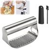 Stainless Steel Garlic Presser, 2024 New Stainless Steel Garlic Mincer for Smash