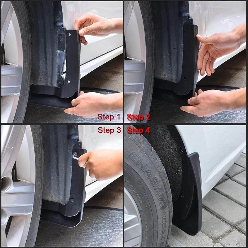 Car Styling For GWM WEY P8 2018-2024 2025 ABS Car Mud Flaps Splash Guard Mudguards MudFlaps Front Rear Fender Auto Accessories