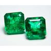 PAIR Of Natural Green Muzo Emerald 18 Ct Square Cut   Loose Gemstone