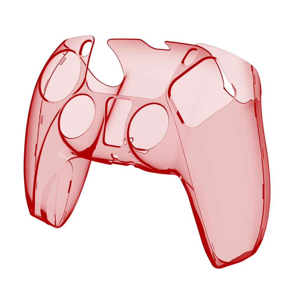 Protective Cover Skin for Playstation 5 Controller Transparent Case for Sony PS5 Gamepad Cover Thumb Grips Accessories
