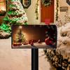 Winter Magnetic Mailbox Cover Standard Size 18 X 21in Merry Christmas Mailbox Wraps Cover Holiday Post Letter Box Cover for Outdoor Garden Yard Decor