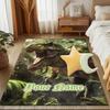 1PC Custom Name Tyrannosaurus Rex Jungle Theme Floor Mat Ideal for Living Room, Game Rooms, Office, Bedroom, Office Floor Mat , Floor Mats for Home