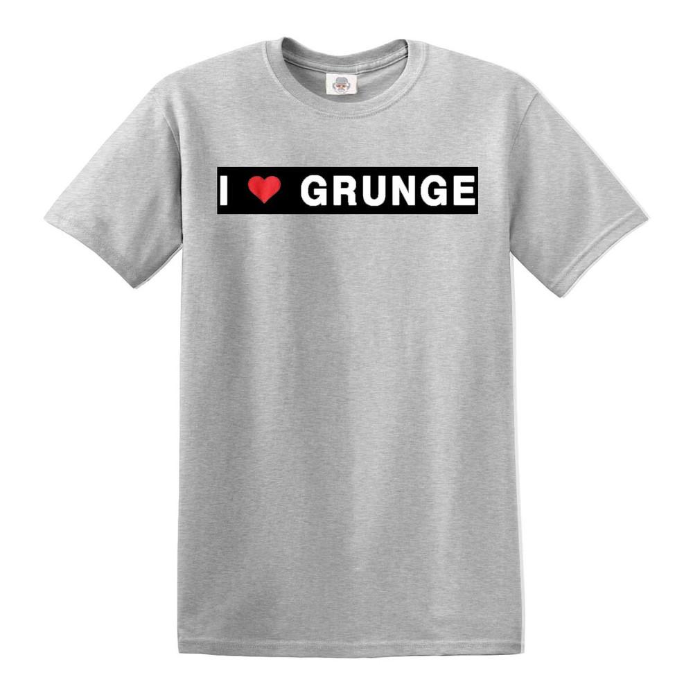 I Love Grunge Tshirt 100 Cotton Mens S To 5xl Top Tee
