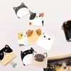 12 Stück süßes Katzen-Haftnotizpapier, 30 Blatt/Block, selbstklebender Notizblock, Erinnerung an Kühlschranktüren, Computer-Whiteboards