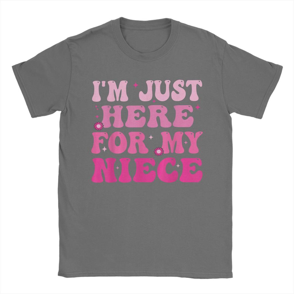 Grappig Tante Leven Tante Groovy Ik Ben Alleen Hier Voor Mijn Nicht T-shirt Zomer T-shirts 100% Katoen T-shirt Voor Unisexs Patroon T-shirts