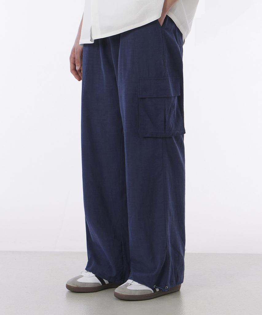 GLW Wide Summer Cargo Jogger Pants Navy