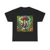 Unisex Adult T Shirt Whimsical Jungle Sloth Colorful Art