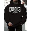 [Crooks & Castles | Graphic] Crooks & Castles 1pc Graphic Hoodie for Men | Casual Polyester Sweatshirt with Slight Stretch