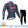 Men's Cycling Outfit Set  Man Mountain Bike Jersey Clothes Winter Thermal Fleece Clothing Sportswear Bicycle Tricuta Bib