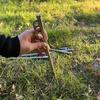 20/25/30/35/40CM Stainless Steel Tent Stake Heavy Duty Outdoor Hiking Camping Tent Tarp Canopy Windproof Ground Spike Nail Metal Tent Peg