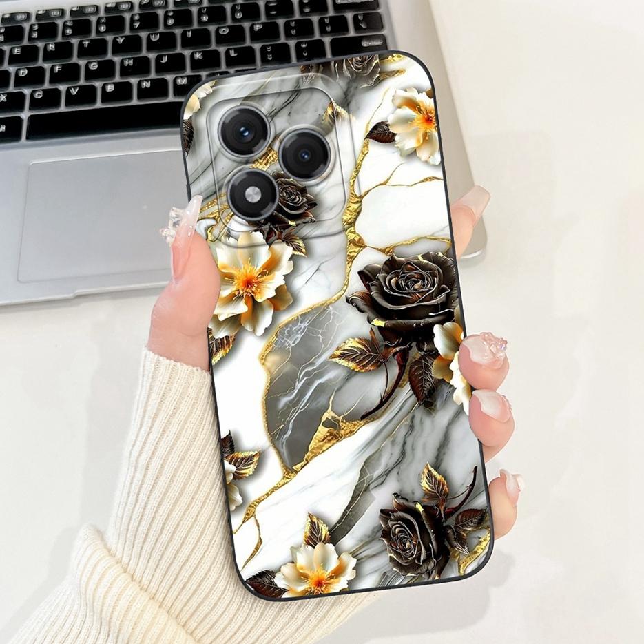 For Honor 400 Lite Case ABR-NX1 Cute Cat Flowers Painted Cover Shockproof Phone Case For Honor400 Lite Honor 400Lite Soft Fundas