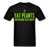 Eet planten en niemand raakt gewond grappig veganistisch T-shirt Tee vegetarisch anti-vlees