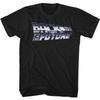 Back To The Future Chrome To the Future Black Adult TShirt Summer Mens and Womens Loose and Breathable Tshirt Top