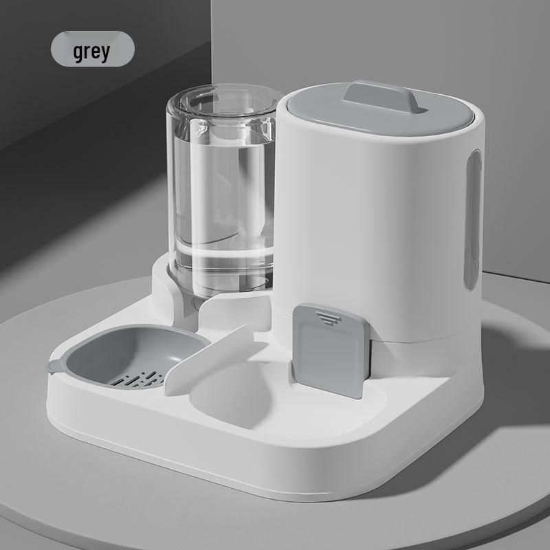 2-in-1 Pet Feeder & Waterer: Automatic Cat & Dog Food and Water Bowl