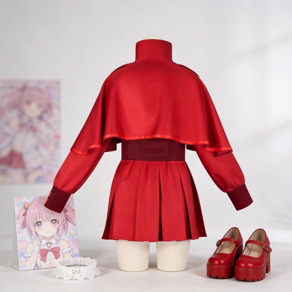 Kisaki Teto Anime Cosplay Kostüm Für Mädchen Mit Polyesterstoff Und Roter Umhang Für Rollenspiele