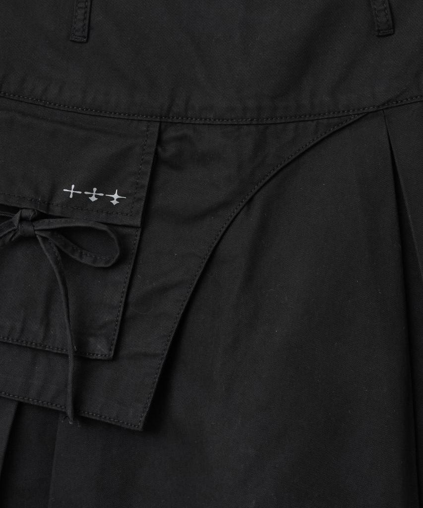 Lougeu Ribbon Pocket Mini Skirt_Black