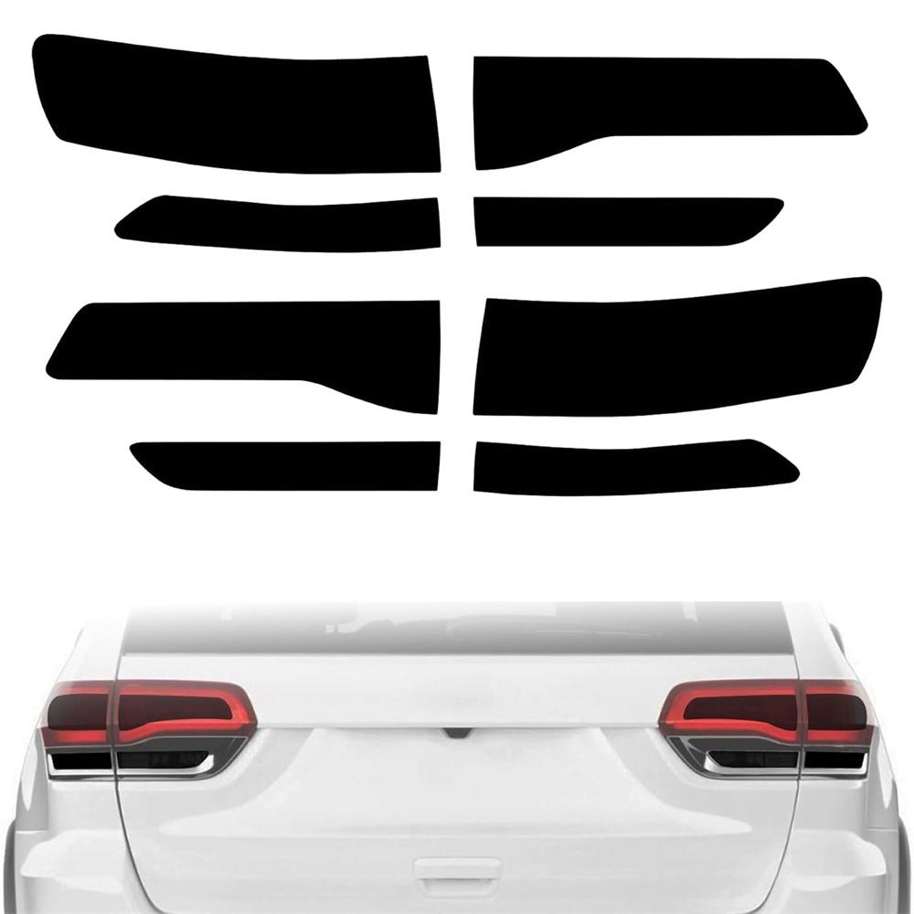 Für 14-21 Jeep Grand Cherokee Rückleuchten SMOKE Vinyl-Tönungsfolien-Aufkleber