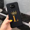 For Xiaomi Poco X3 Case Luxury Crown Letters Covers Soft Silicone Phone Case For Xiaomi Poco X3 Pro PocoX3 NFC Back Cover Bumper