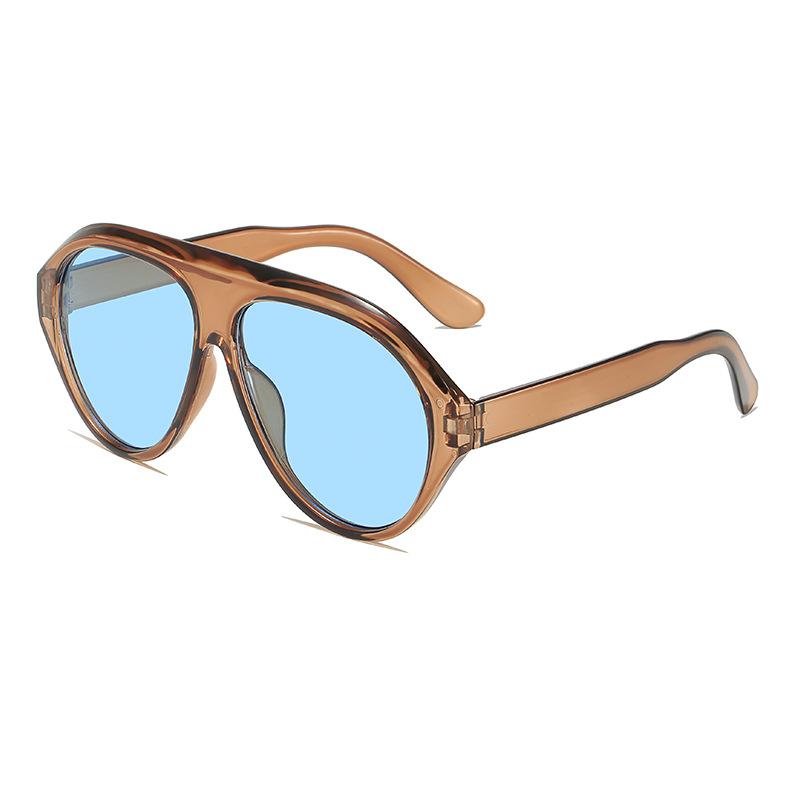 New Vintage Pilot Sunglasses Round Sun Glasses for Women Men Circular Eyewear Oculos De Sol Unisex Fashion Eyeglasses