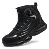 Rotating Buttons Safety Shoes Men Waterproof Steel Toe Safety Footwear Work Boots Men Anti-smash Anti-puncture Protective Boots