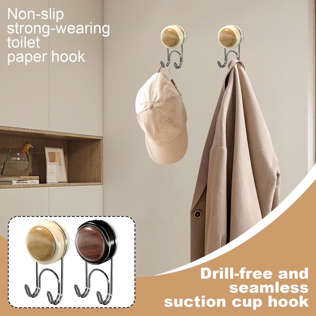 Suction Cup Hook Without Punching Holes, Clothes And Hat Hanging Rack Behind The Door, Entrance Key Bag Hanging Hook Without, Strong Suction