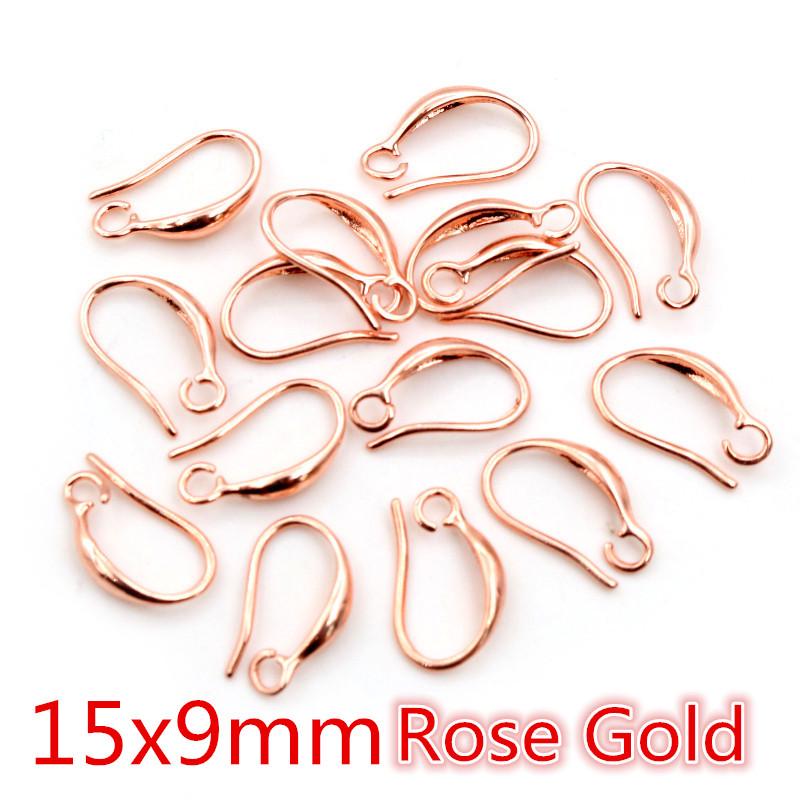20pcs Pure Copper Plated Ear Hooks for DIY Jewelry, Earrings & Crafts