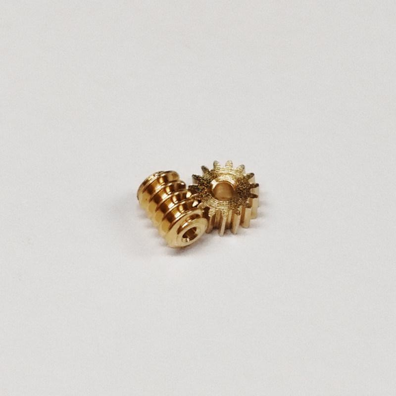 5Sets Modulus 0.2 12T 15T Worm Gear Brass Mini 90 Degree Reducing Transmission Gear for RC DIY Model Car Shaft Pinion Connector