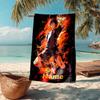 Custom Name Ultra-Soft Beach Towel with Haikyu Theme,Ideal for Pool - Camping, Diving - Perfect Travel Essential, Vibrant Beach Towel.