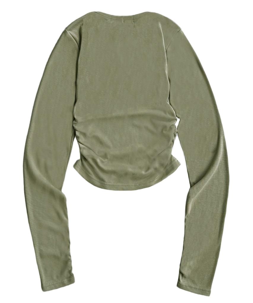 Mucent Deli Crop Shirring Tee (3 Colors)