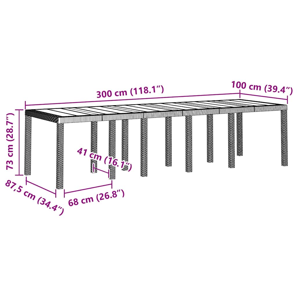 Garden Dining Set with Cushions Light Gray and Anthracite