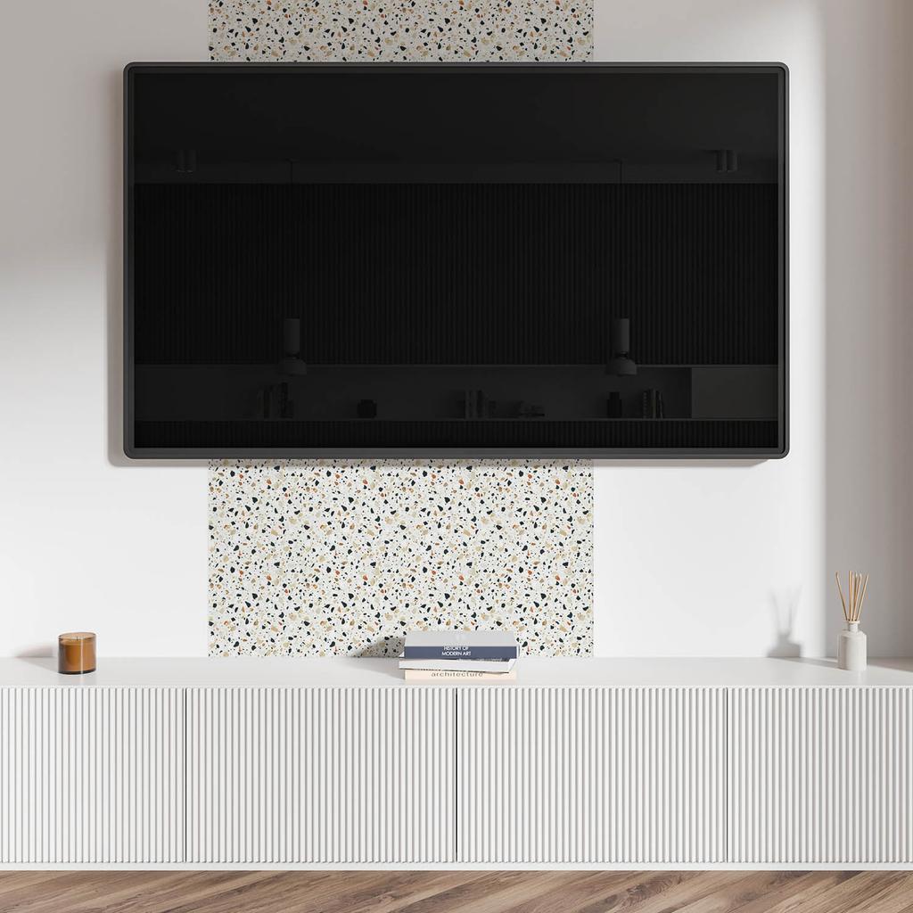 Zestaw Kafelków Pcv Z Wzorem Samoprzylepne Do Sypialni Wzór Z Kamieniami W Tle 10X40X20 Cm