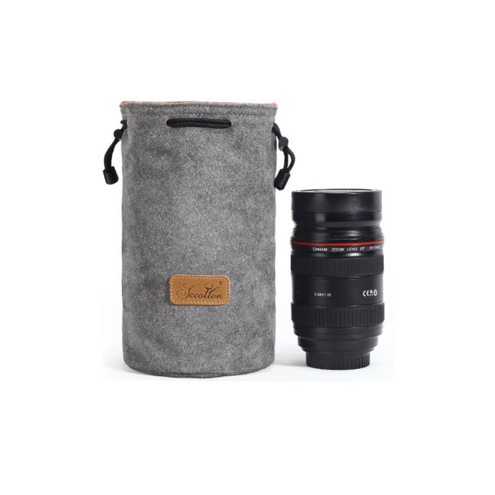 Soft Camera Storage Bag Portable Dustproof Lens Protective Case Waterproof Handbag DSLR Drawstring Bag for Canon/Nikon Camera